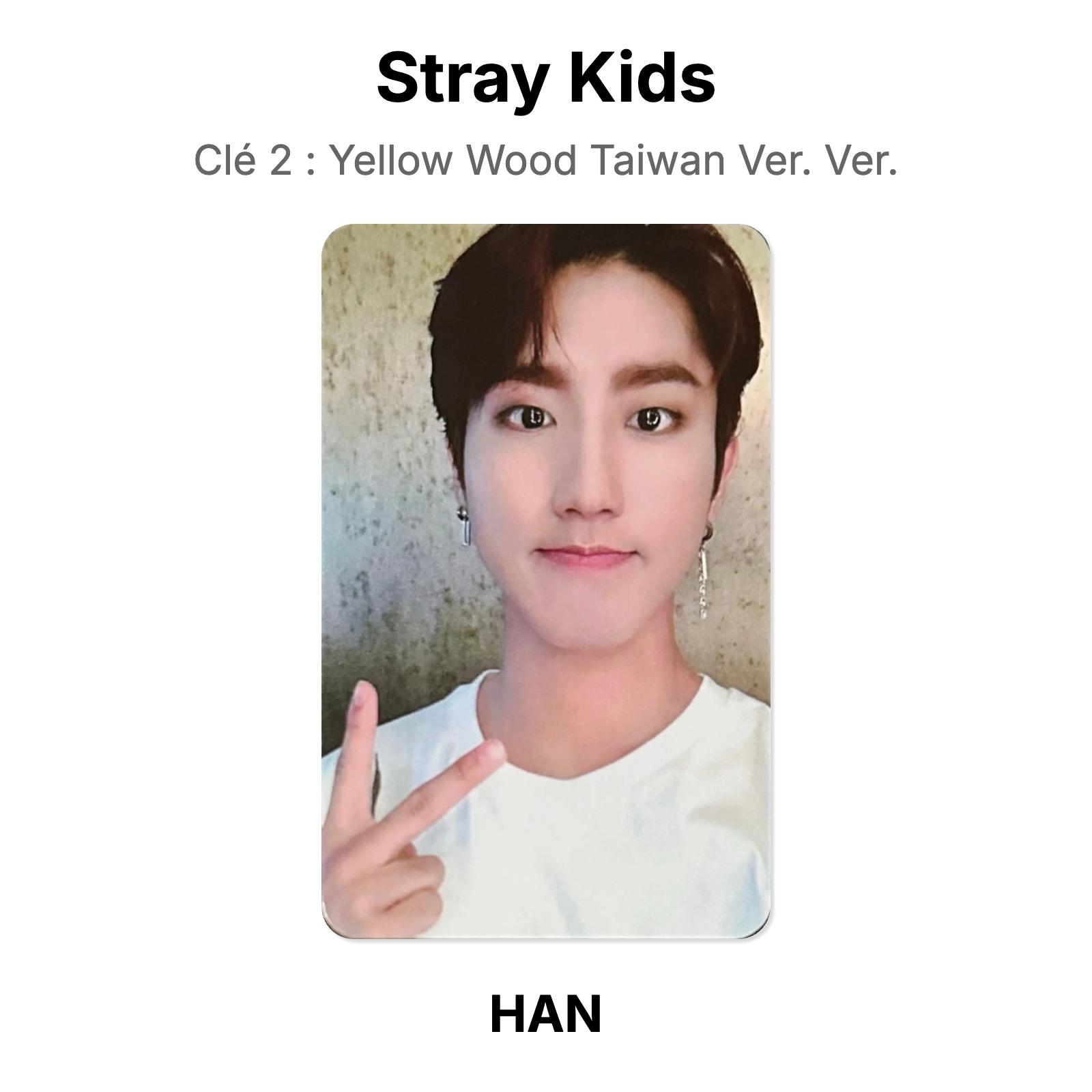Stray Kids HAN Clé 2 : Yellow Wood Taiwan Ver. Ver. Official Photocard HAN