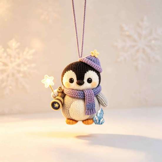 Small Animal Decoration Handmade Knitted Doll for Kids, Soft Crochet Forest Plush Toy, Decorative Figurine Cute Hand Woven Stuffed Doll,