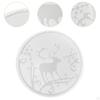 Christmas Coasters Model Crafts Cup Pad Creative Display Resin Epoxy for Living Room Home