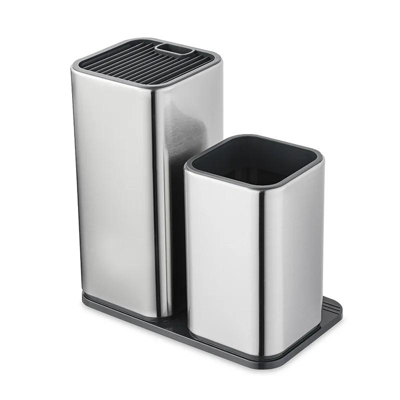 Knife Holder 304 Stainless Steel For Multi Kitchen Knife Set Scissors Cooking Utensils Organizer Knives Stand Block Tool