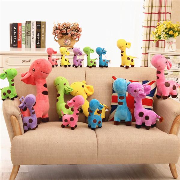 Plush Giraffe Soft Toys Animal Dear Doll Baby Kids Children Birthday Gift 5 Color 