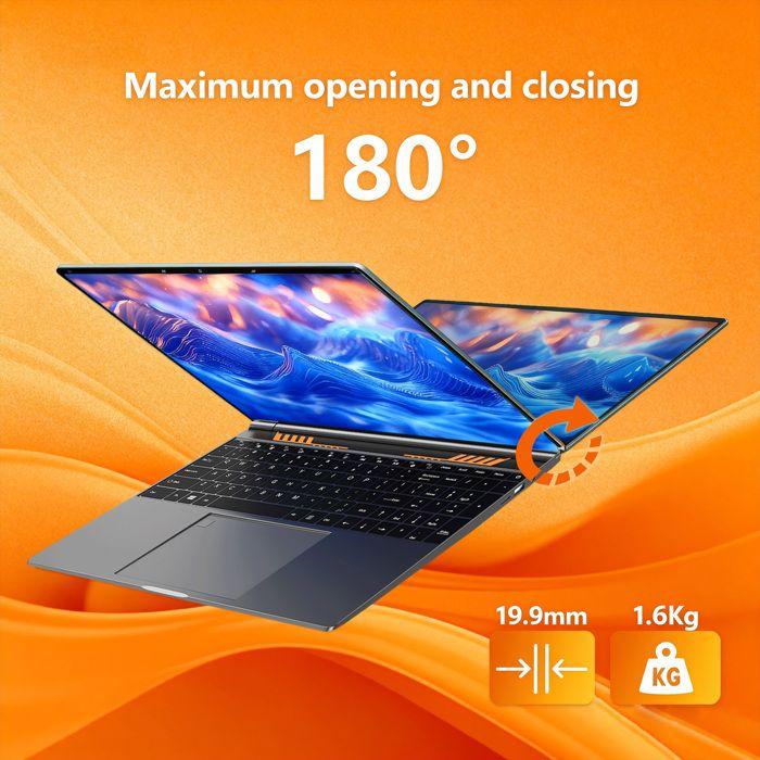 PC Portable 16", Intel Celeron, 16 Go De RAM DDR4, 512 Go De SSD, Windows 11 PRO, WiFi 5, HDMI, Ordinateur Portable
