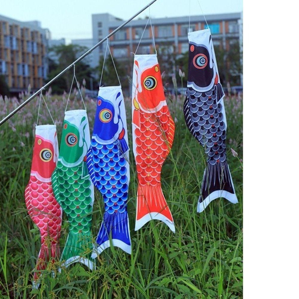 Cartoon Japanese Carp Windsock 40/70/100cm Carp Shape Flags Fashion Carp Spray Windsock Festival