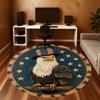 1PC American Eagle Flag Office Round Area Rug, Under Office Chairs Bedroom Living Room Home Decor,Carpet for Office, -1110234