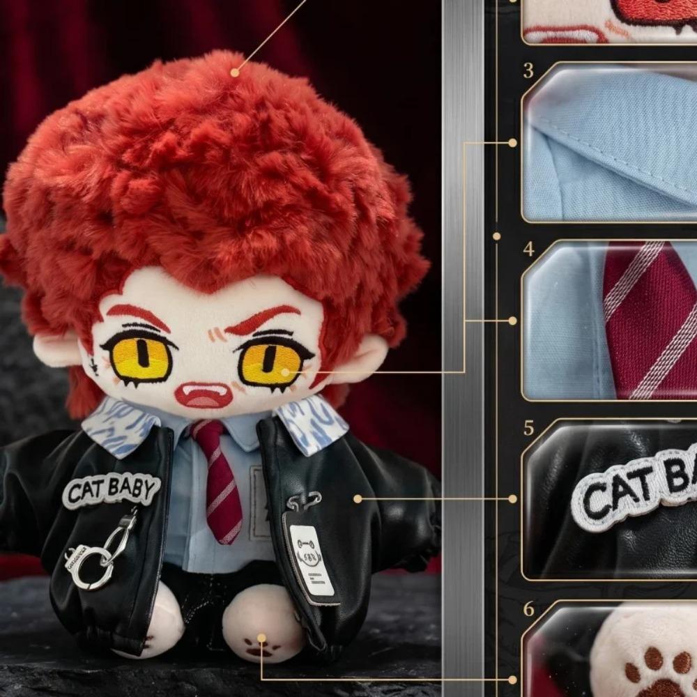 20cm Good Omens Stagione Crowley Figure Anime Peluche Cosplay Vestire Bambola di Cotone Giocattoli per Bambini Regalo di Compleanno Festival Mascotte