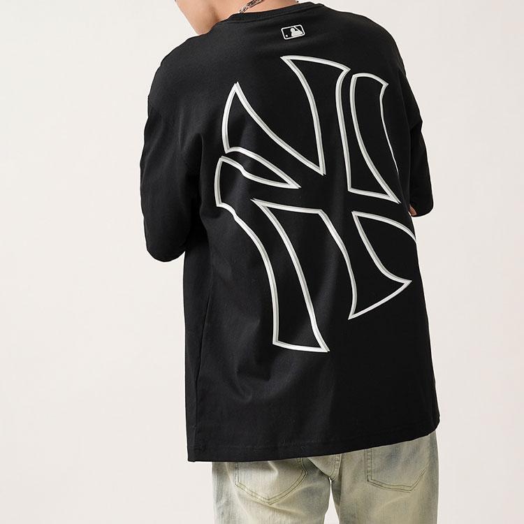 New MLB T Shirts Unisex Black 3ATS33023-50BKS