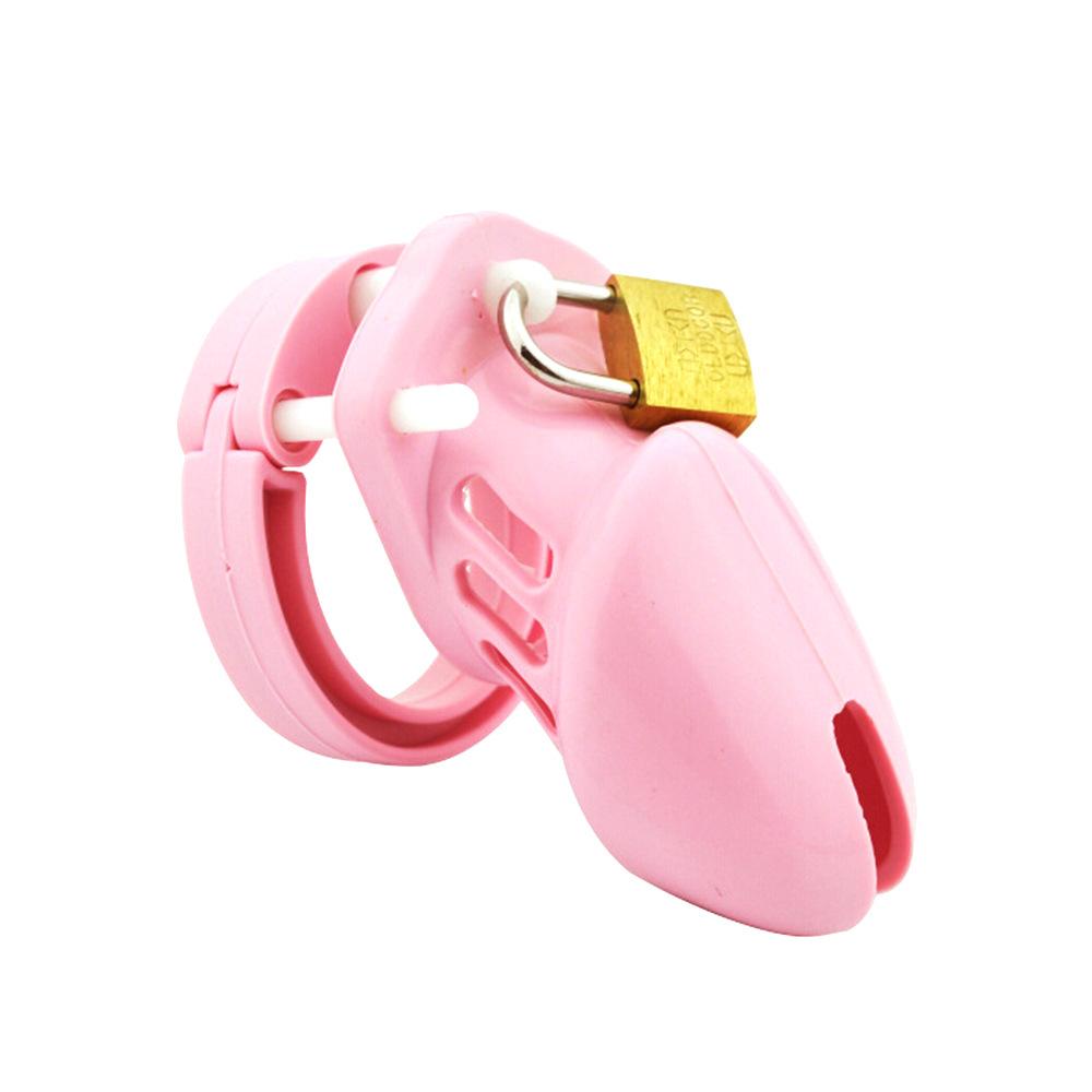 Male Chastity Device Short Plastic Waterproof Cage Locking Cock Cage SM BDSM Adult Toy Chastity Belt Men Secure Comfortable