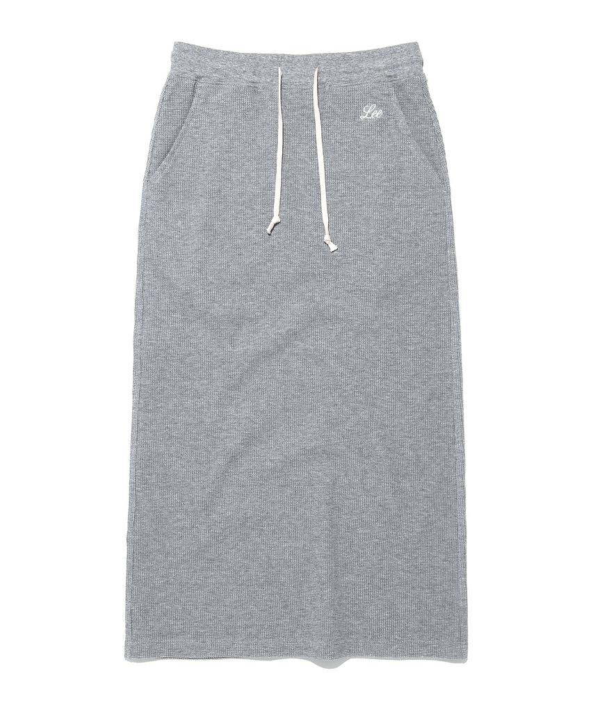 Lee Women'S Waffle Midi Sweat Skirt Gray