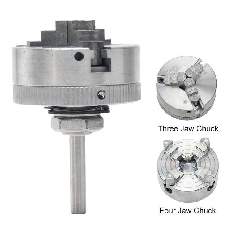 High Precison 3-Jaw Lathe Chuck Self Centering Zinc Alloy Wood Turning Chuck