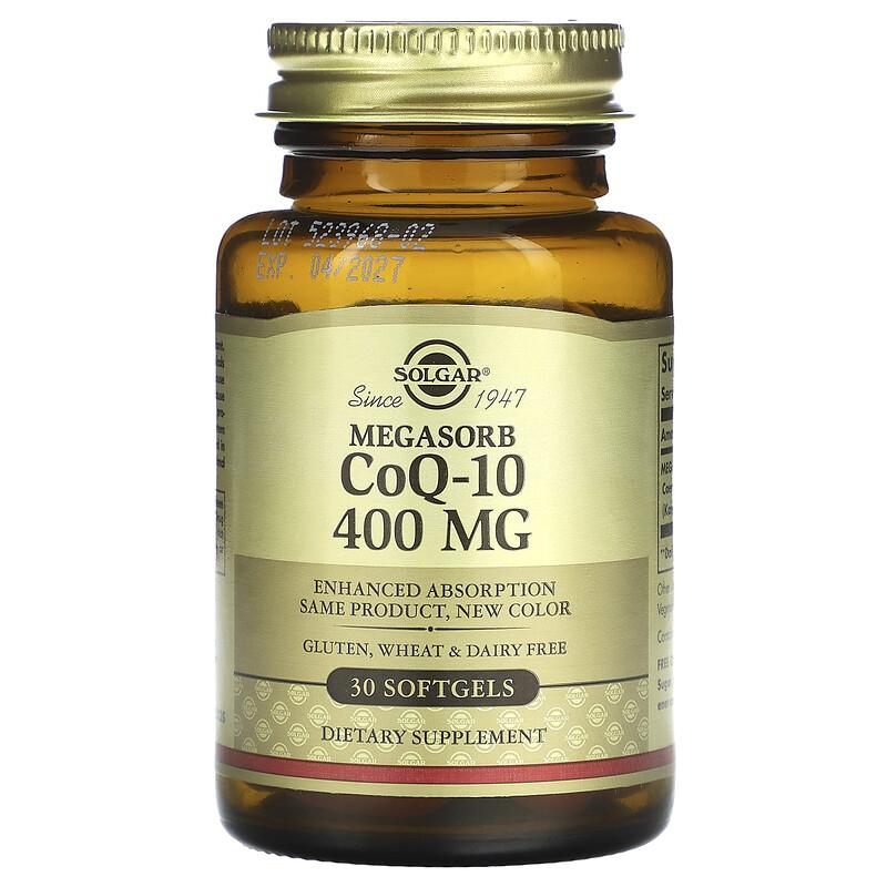 Megasorb CoQ-10, 400 Mg, 30 Softgels