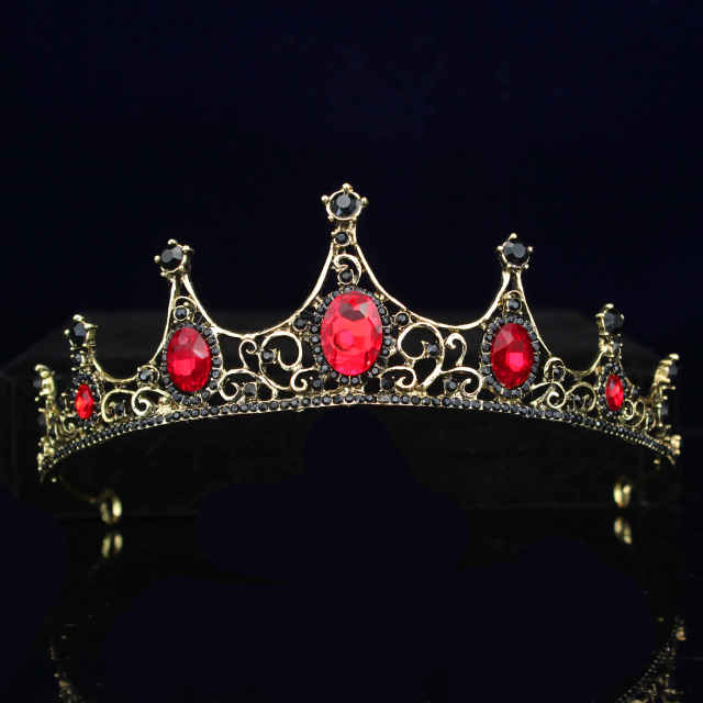Wedding Crystal Bridal Tiara Crown Queen Bride Diadem Hair Ornaments Head Jewelry Accessories for Women Pageant Headpiece