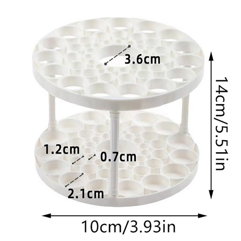 

Коробка для хранения шпилек с 45 отверстиями, многофункциональная, большой емкости, для хранения кистей для макияжа, настольный органайзер, подставка для ювелирных изделий 1pcs