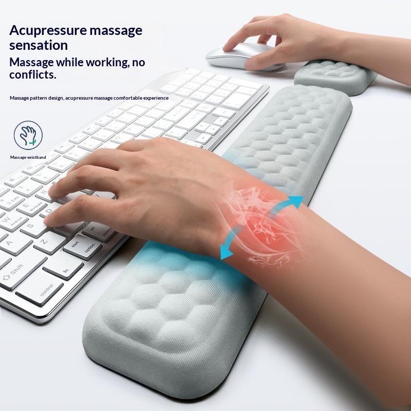 Mouse Keyboard Wrist Protection Rest Pad With Massage Texture Office Typing Protect Relax Wrist For PC Gaming Laptop Keyboard