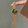 Retro Four-Leaf Clover Bracelet Watch High Value Niche Design Wind Waterproof Quartz Watch