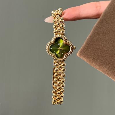 Retro Four-Leaf Clover Bracelet Watch High Value Niche Design Wind Waterproof Quartz Watch