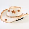 Popular Sombrero de Paja de Vaquero Occidental Moda para Hombres y Mujeres Sombrero de Paja para Sombra Sombrero de Vaquero Occidental Clásico para Exteriores