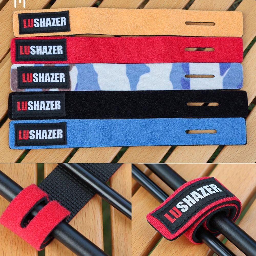 

25*3*0.35cm Fishing Rod Tie 5 Colors Belts Loop High Quality Accessory Outdoor Tool 4