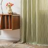 Stripe Floral Boho Curtains for Bedroom Living Room, Bohemian Vintage Tassels Window Treatment Drape for Home Decorations Rod Pocket,1pc