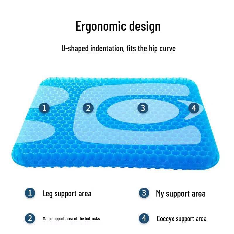 KANLE Breathable Honeycomb Gel Seat Cushion