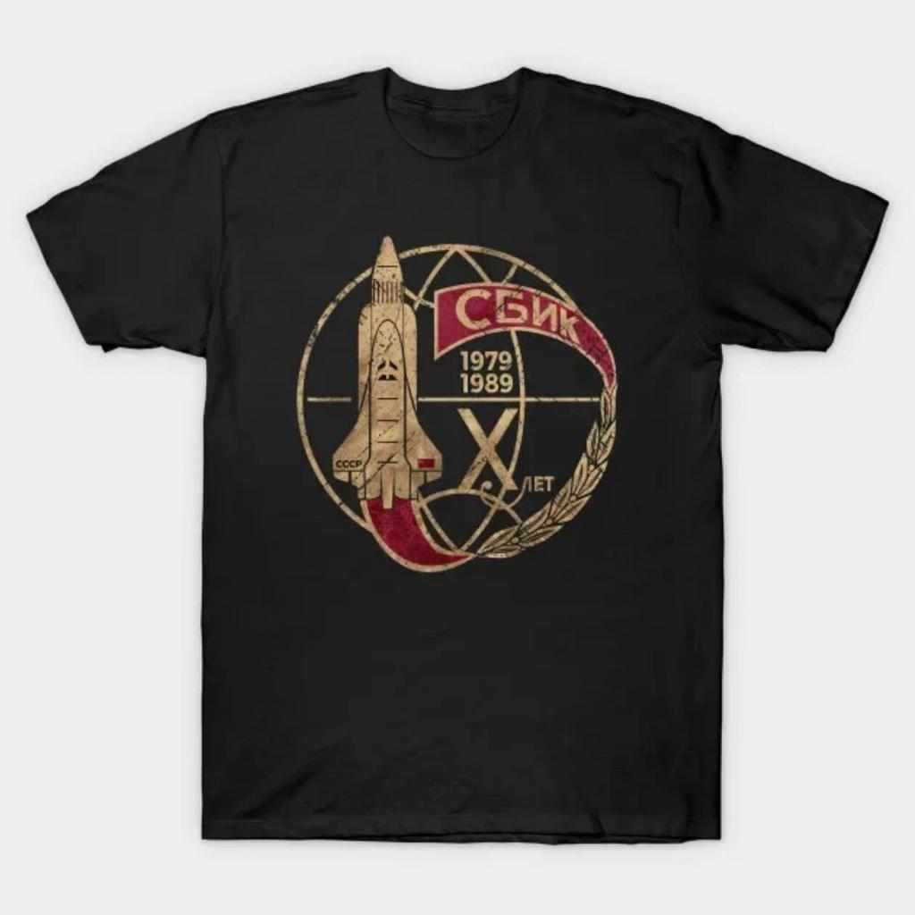 Soviet CCCP Space Shuttle X T-Shirt 100% Cotton O-Neck Summer Short Sleeve Casual Mens T-shirt Size S-3XL