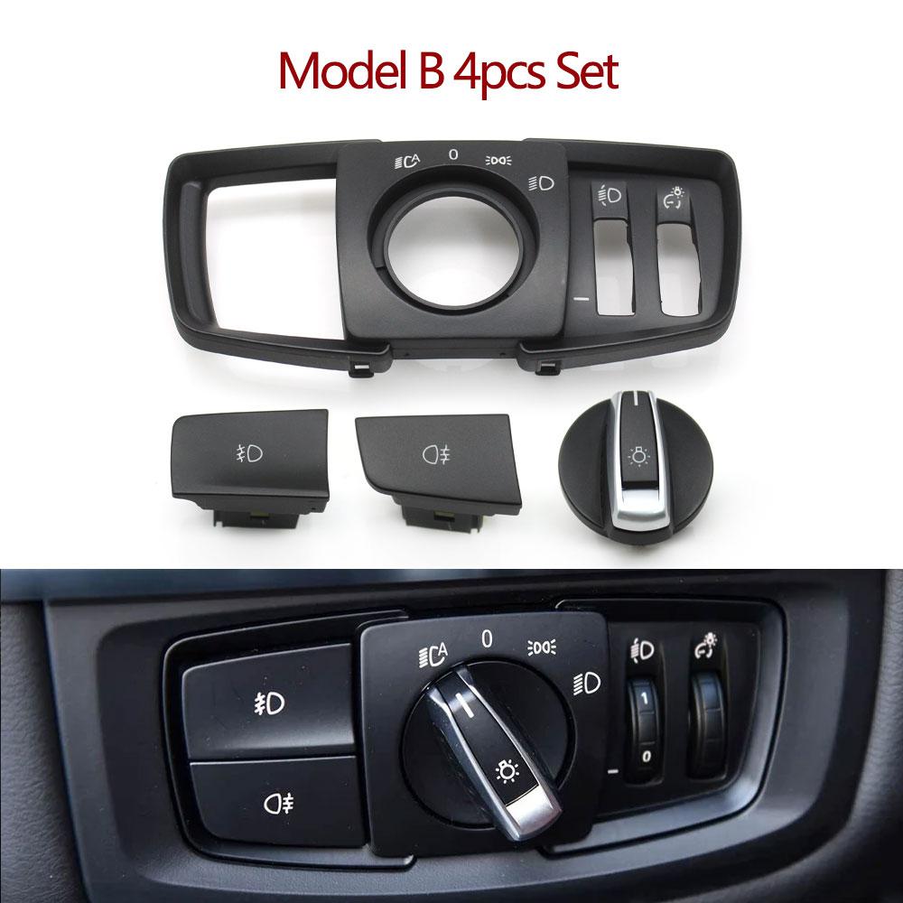 Car Head Lamp Rotary Headlight Switch Cover Foglight Button For BMW 2 Series X5 X6 X5M X6M F15 F16 F85 F86 F45 F46 61319311727