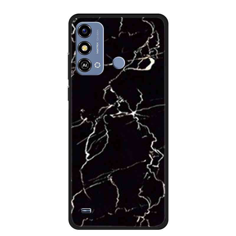 Soft Silicone Cover For ZTE Blade A53 / A53Pro / A53Plus Case Marble TPU Black Protector Case for ZTE Blade A53 Plus Cover Funda