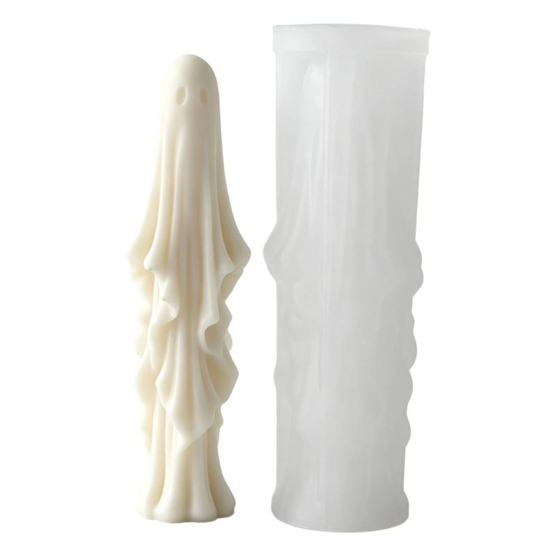 Figure Shaped Silicone Making Tool for Resin Casting and DIY Gypsum Craft, Candle Making Tool for Handmade Halloween Decoration