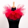 Round Collar Puffy Mesh Faux Collar Versatile Clown Shirt Collar  For Business Weddings Parties