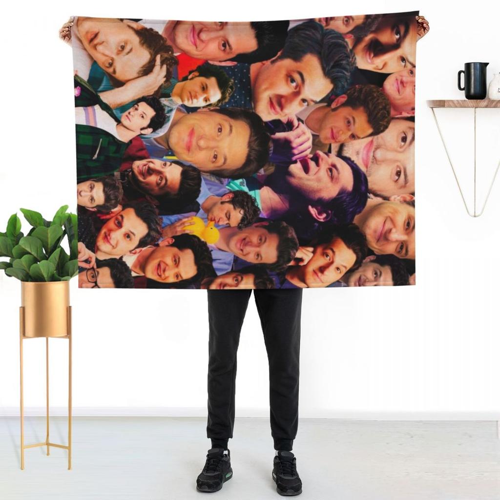 Ben Schwartz Collage Throw Blanket Ultra Soft Flannel Fleece Blanket for All Seasons