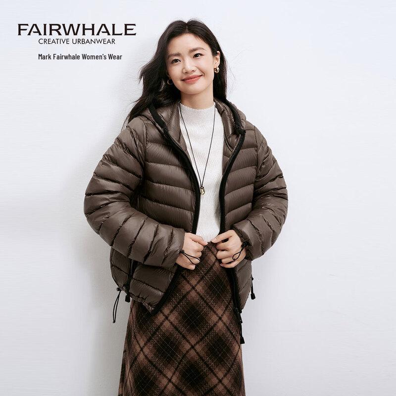 Mark Fairwhale Women s Ribbed Hooded Short Down Jacket L (120-135 jin)