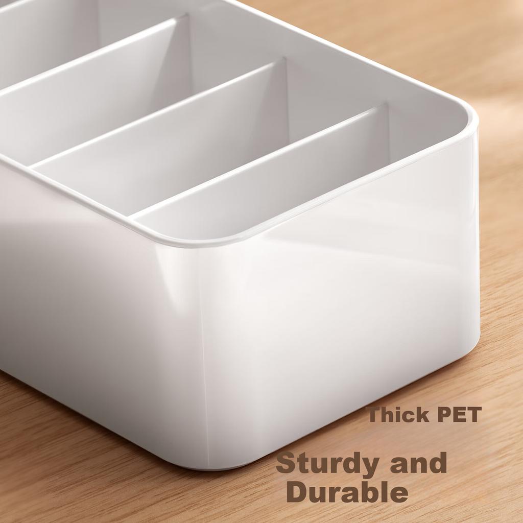 Lazy Corner Storage Box Cable Organizer USB Charger Wire Small Item Divider Drawer Small Size + Cable Organizer