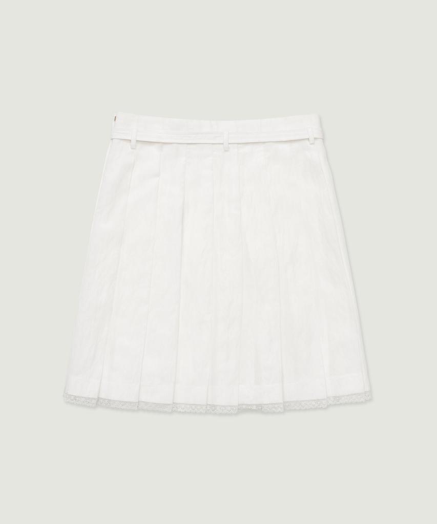 GROVE Ines Midi Skirt (White)
