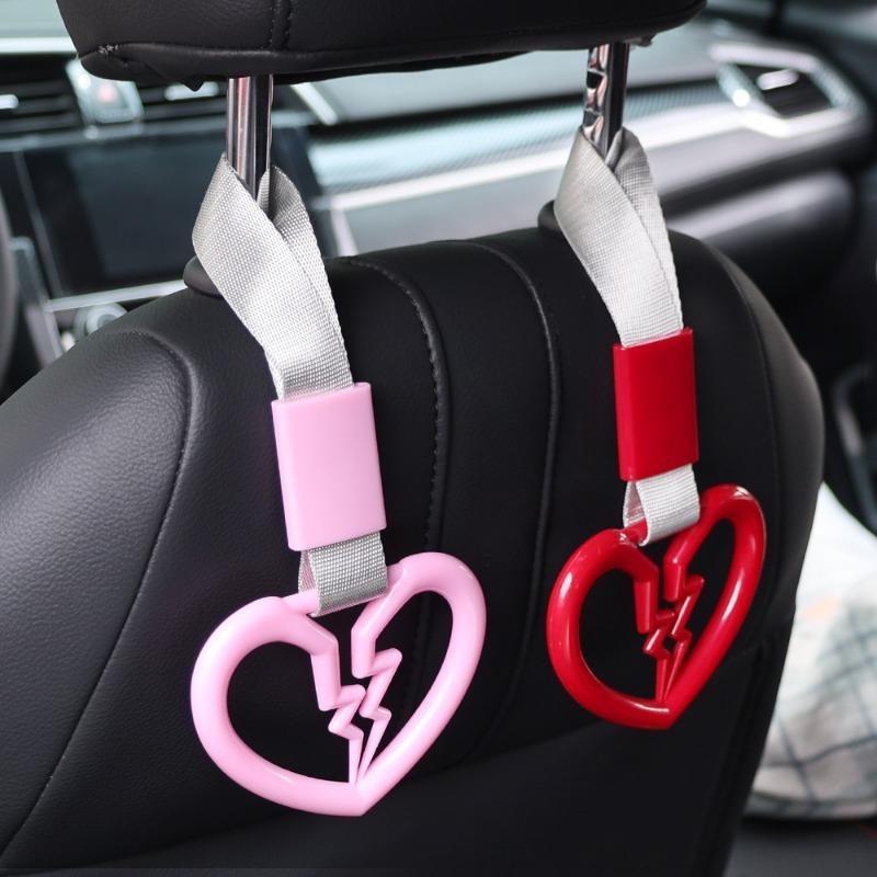 Broken Heart Shape Decorative Car Anti-static Tape Drift Warning Ring Handle Car Front and Rear Bumper Supplies Auto Accessories