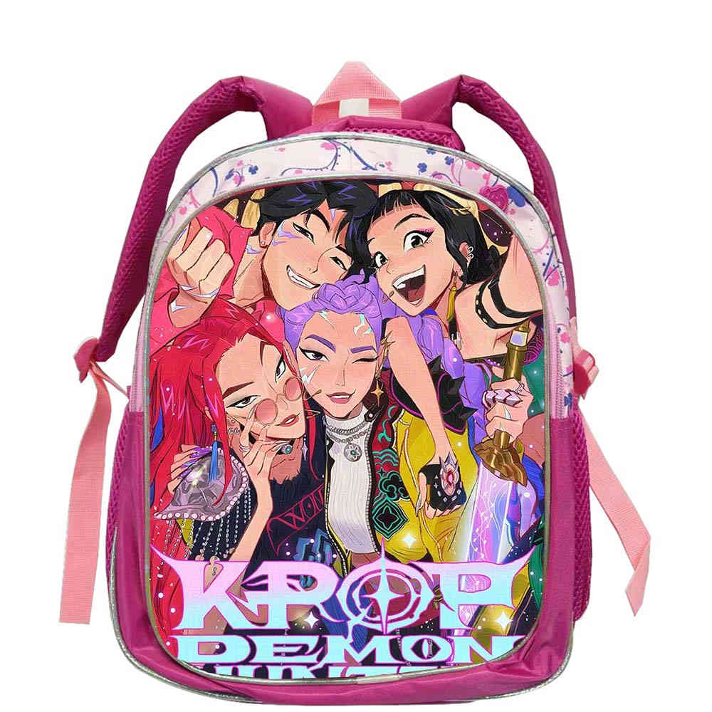 K D H Rumi Mira Zoey Sacs d'école Garçons Filles Sac à dos Rose Doux Mochilas Sacs d'école Dessin Animé