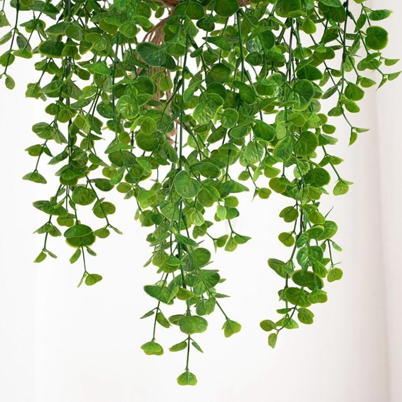 1/3pc Green Leaves Ivy Artificial Plant Eucalyptus Vine Home Living Room Wall Hanging Wedding Decoration Tree Material Accessory