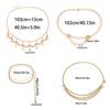 Dames Sexy Zilver Goud Meerlagig Retro Kwastjes Taille Riem Ketting Lichaams Sieraden