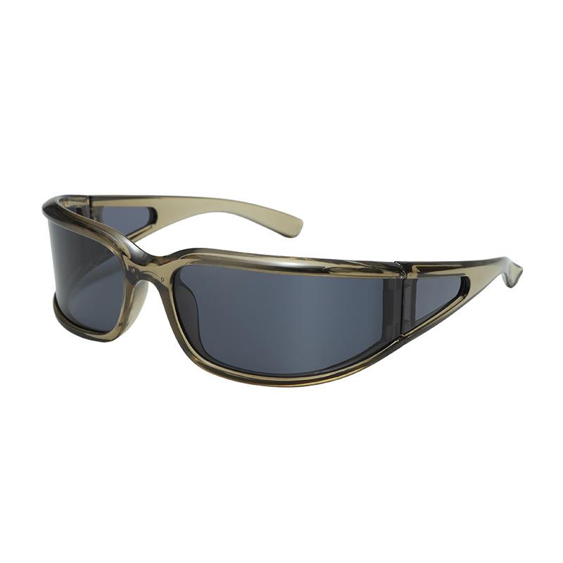 

Ladies Punk Curved Surface Sunglasses Snow UV Protection Windproof Cycling Protective Goggles 5
