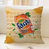 Funny F-Fanta Logo Pillow Covers Cartoon Sofa Decorative Home Double-sided Printing Short Plush Cute Cushion Cover