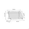 Acrylic Menu Stand Angled Holder with Base Minimalist Tabletop Display for Restaurants,