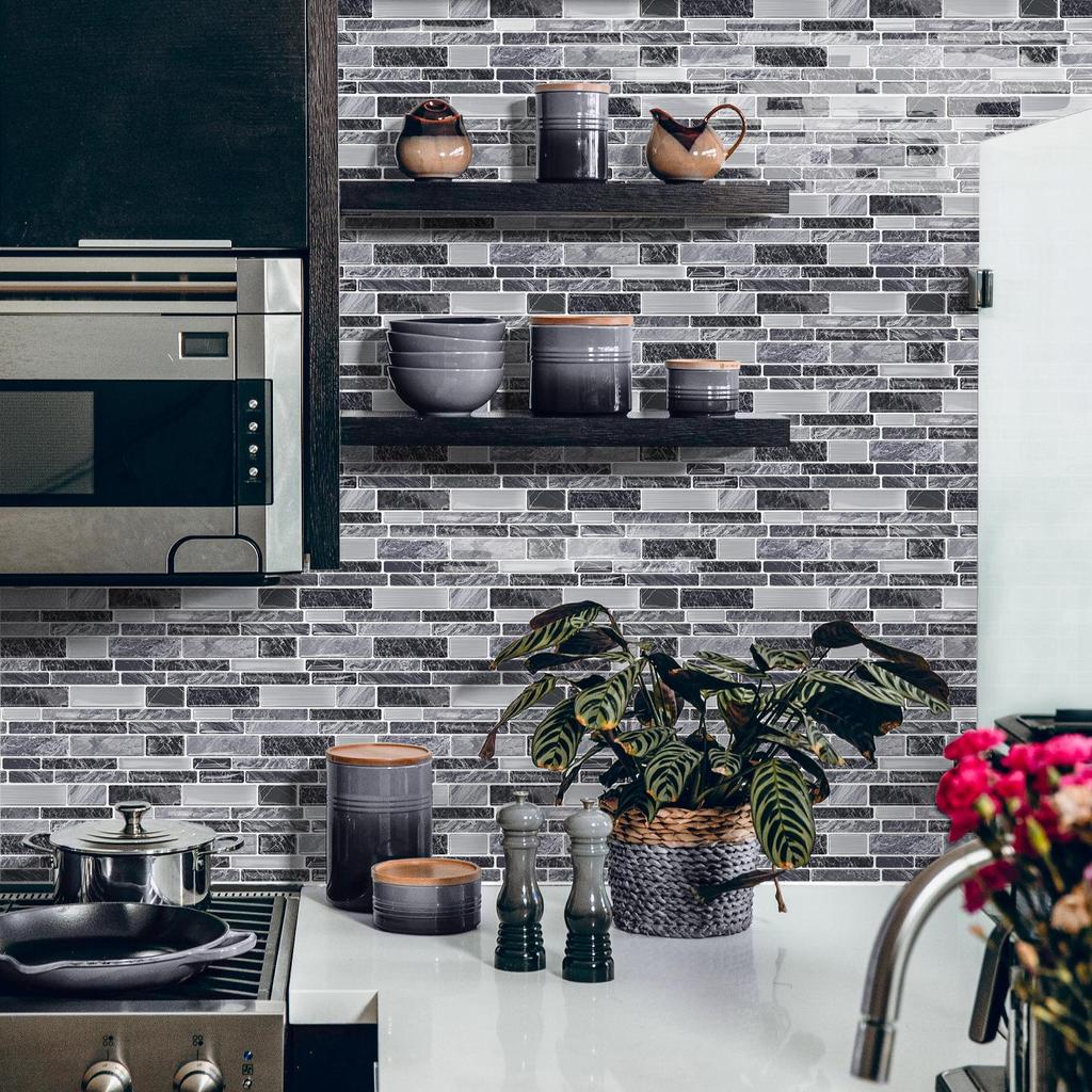 Meiji 3D Epoxy Waterproof Self-Adhesive Wall Sticker for Kitchen & Bathroom Renovation