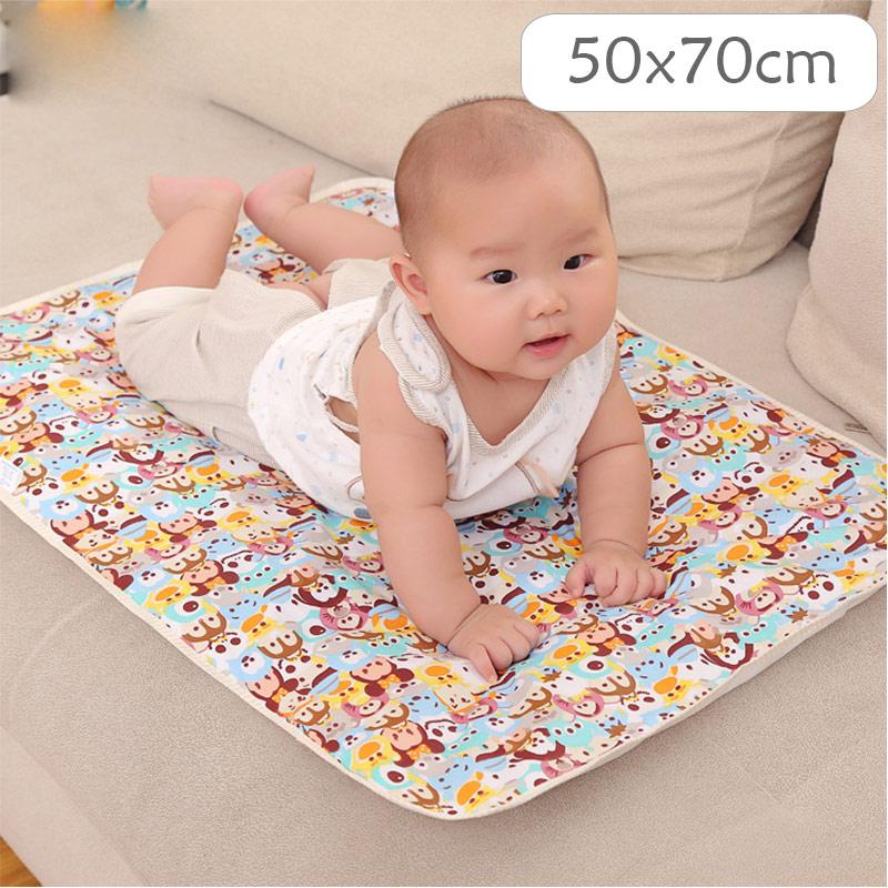 50x70cm Baby Changing Mat Infants Portable Foldable Washable Waterproof Mattress Children Game Floor Mats Reusable Diaper