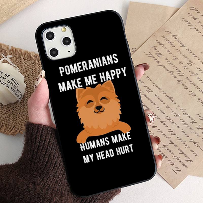 MaiYaCa Pomeranian Dogs Dog Phone Case for iPhone 11 12 13 Mini Pro XS MAX 8 7 6 6S Plus X 5S SE 2020 XR Case