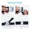 3 Pieces of1M Buckle Fastening Straps for Cars, Motorcycles, Bicycles, Metal Buckles, Trailer Ropes, Strong Luggage Straps