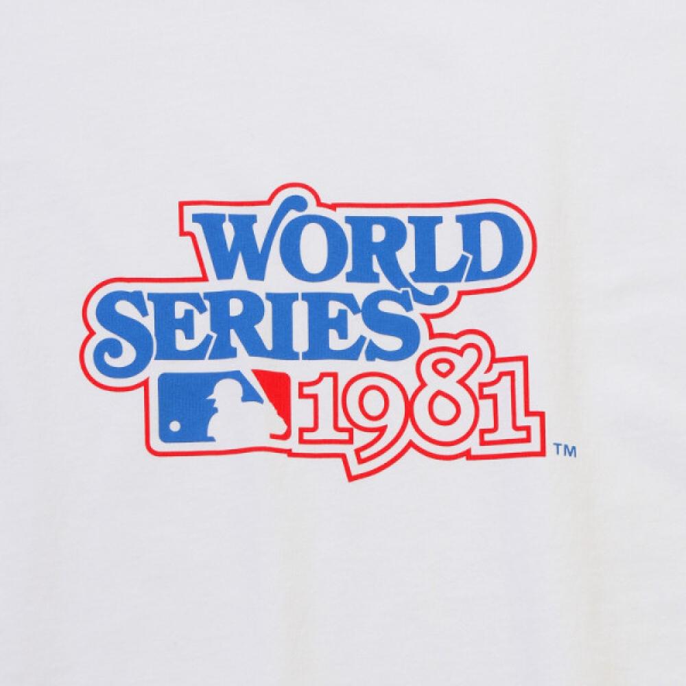 New Era La Dodgers Ringer T-Shirt World Series Weiß