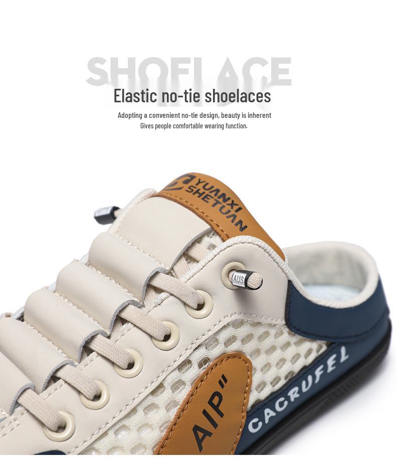 Men's Summer Indoor/Outdoor Cross-border Oversized Lightweight Closed-toe Soft Sole Slippers