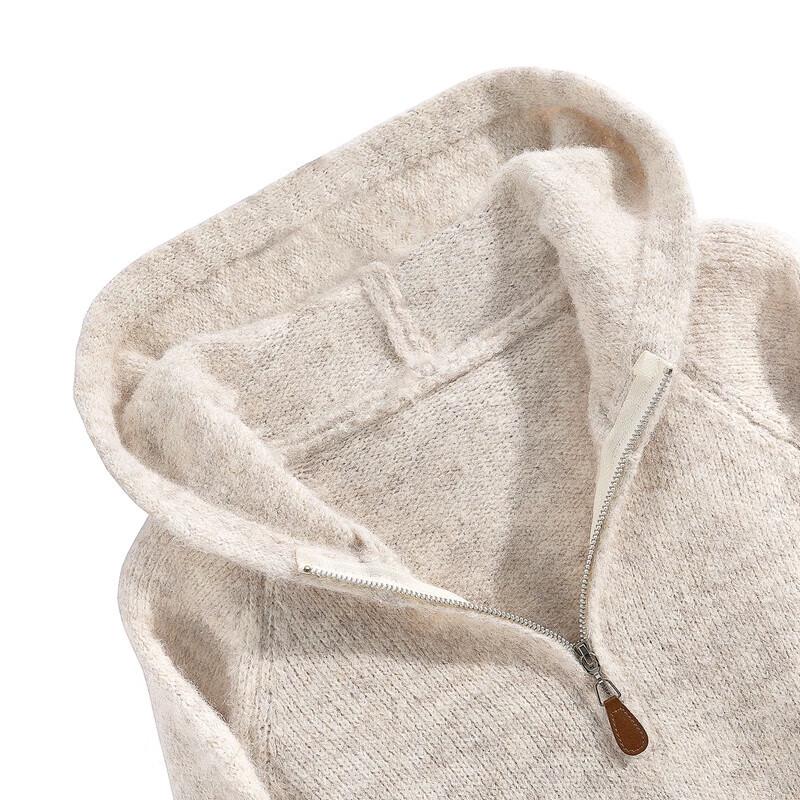 Women's Hooded Loose Fit Knit Top