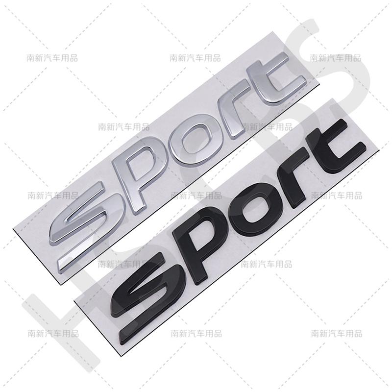 1Pc 3D Metal Sport Labeling Logo Car Letter Rear Trunk Sticker Badge Tailgate Emblem For Soul Cerato Sportage R Carnival Carens