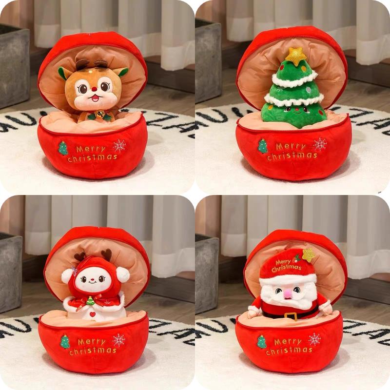Fruit Eve Christmas Plush Toy Santa Claus Deer Stuffed Doll Kid Gift Decor Room