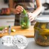 Cross-border E-commerce Glass Fermentation Weight with Easy-Grip Handle for Wide-Mouth Mason Jars Food Storage
