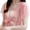 New Women's Short Chiffon Shawl, Versatile Summer Cardigan, Lightweight Outerwear